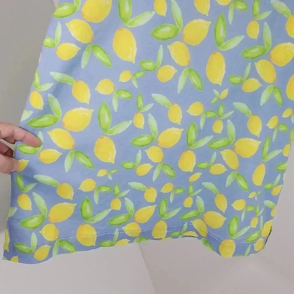 {Brooke Wright} Sleeveless Lemon Print Cotton Top Size XS - Picture 7 of 13